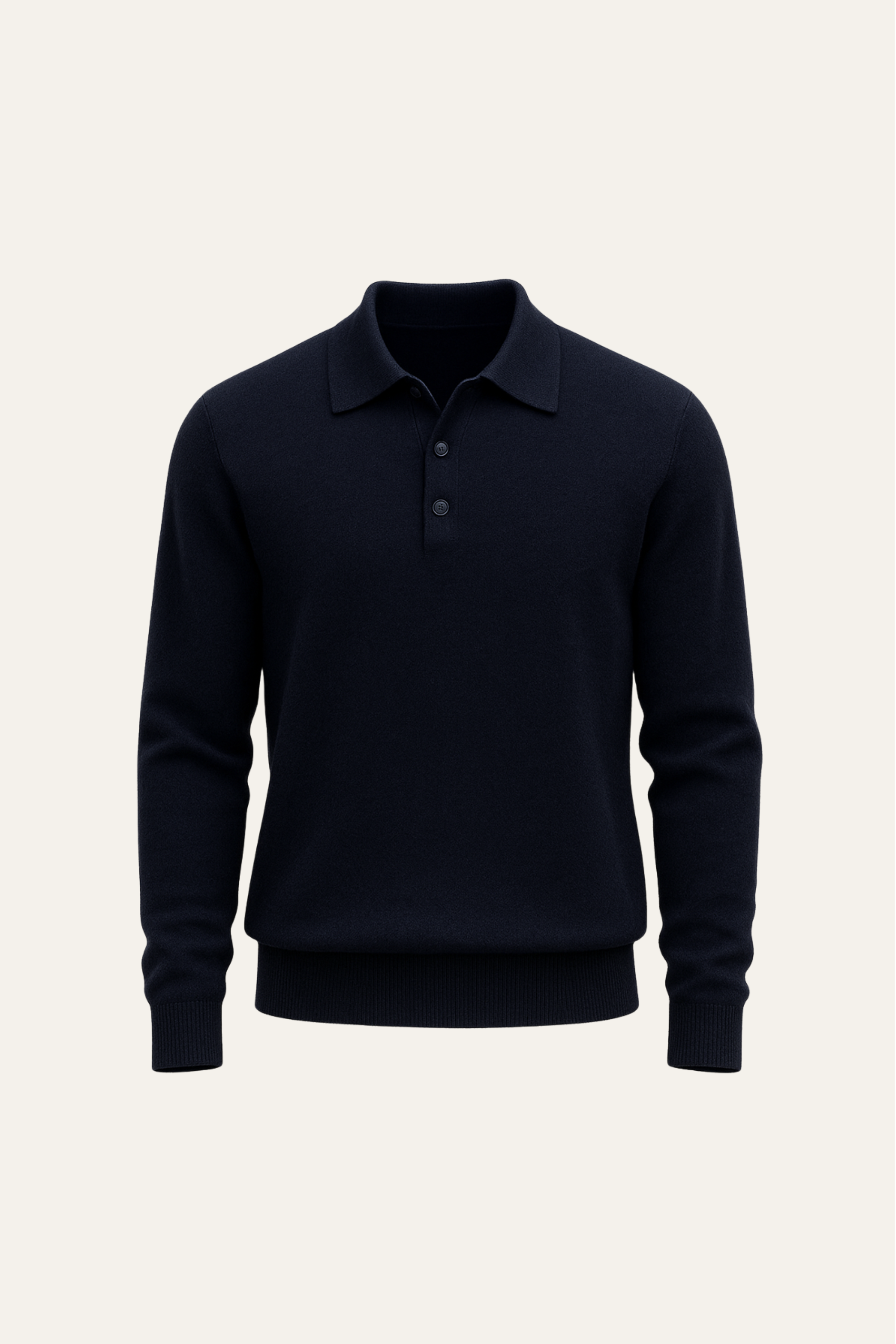 Alessandro Merino Polo Knit Navy
