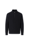 Lerano Cashmere Half-Zip Knit Black