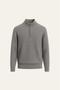 Lunaro Quarter-Zip Knit Grey