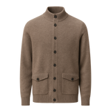 Giotto Cashmere Cardigan Mocha