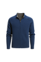 Marciello Reversible Cashmere Zip Knit Navy & Grey