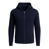 Amalfi Merino Hooded Sweater Navy