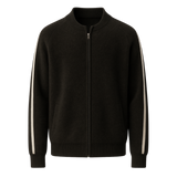 Lorenti Cashmere Zip Knit Black