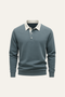 Valerio Polo Knit Cyan