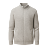 Sestino Merino Zip Knit Grey