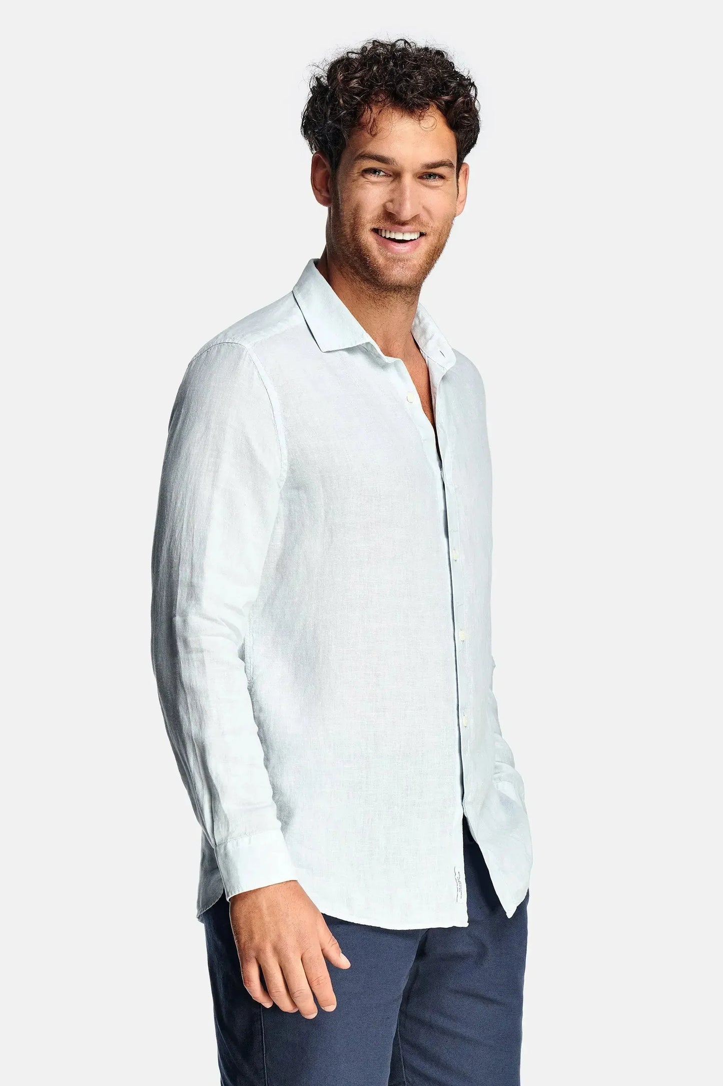 Linen Shirt Light Blue