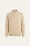 Lunaro Quarter-Zip Knit Cream