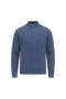 Lerano Cashmere Half-Zip Knit Blue