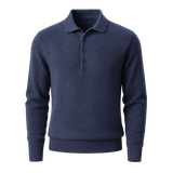 Alessandro Merino Polo Knit Blue
