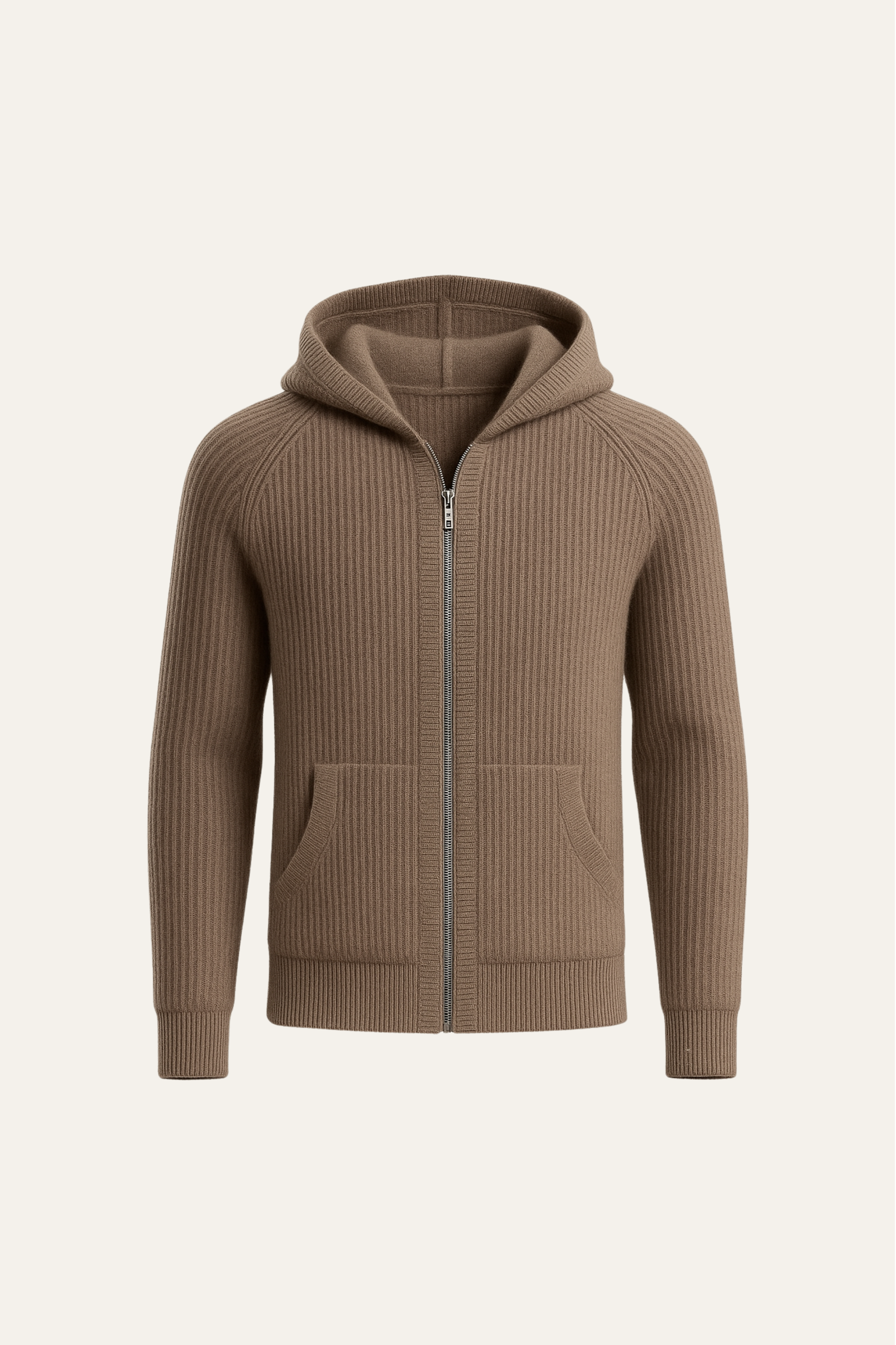 Sorrento Hooded Knit Brown