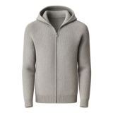Amalfi Merino Hooded Sweater Grey