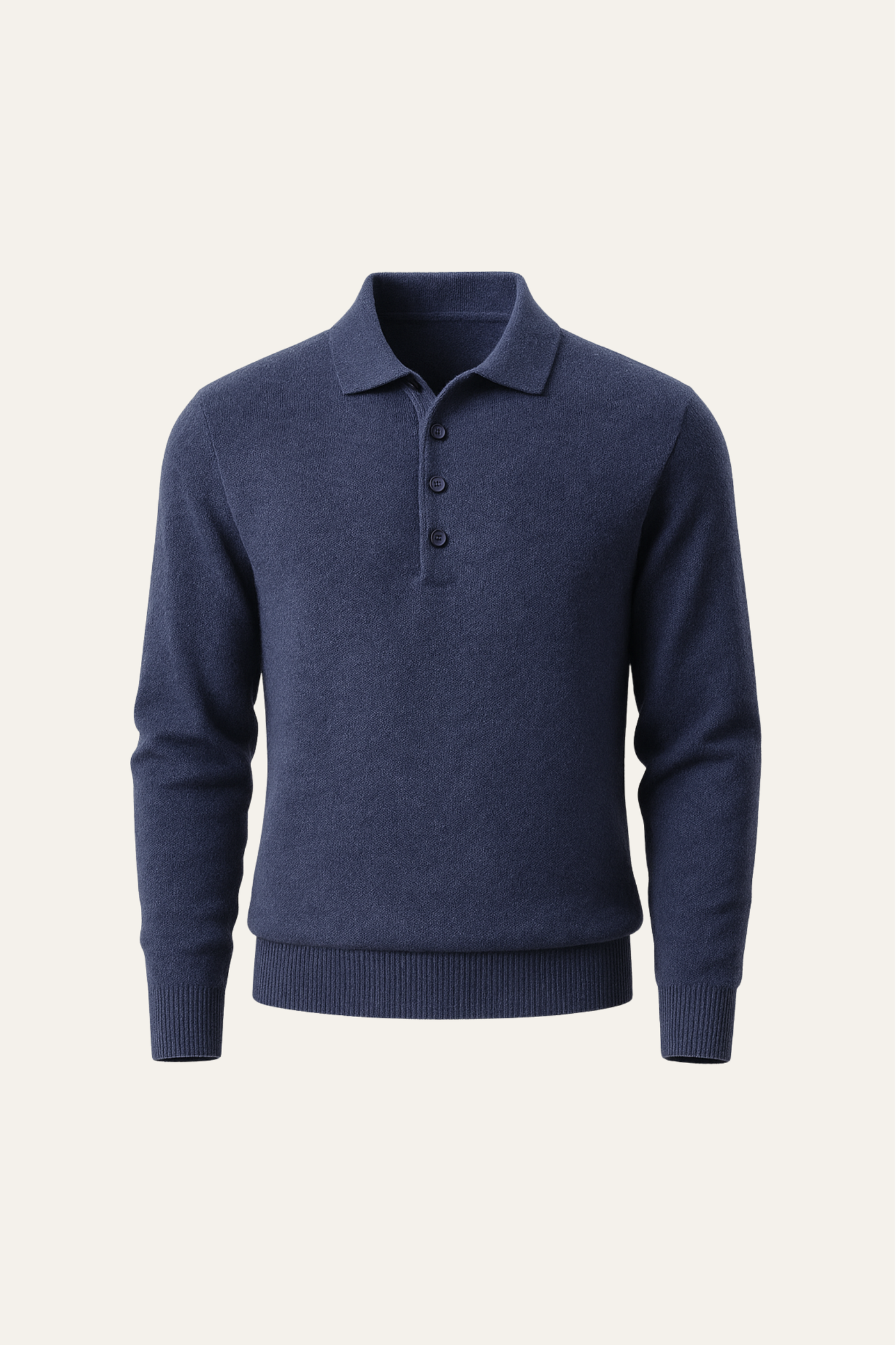 Alessandro Merino Polo Knit Blue