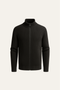 Sestino Merino Zip Knit Black