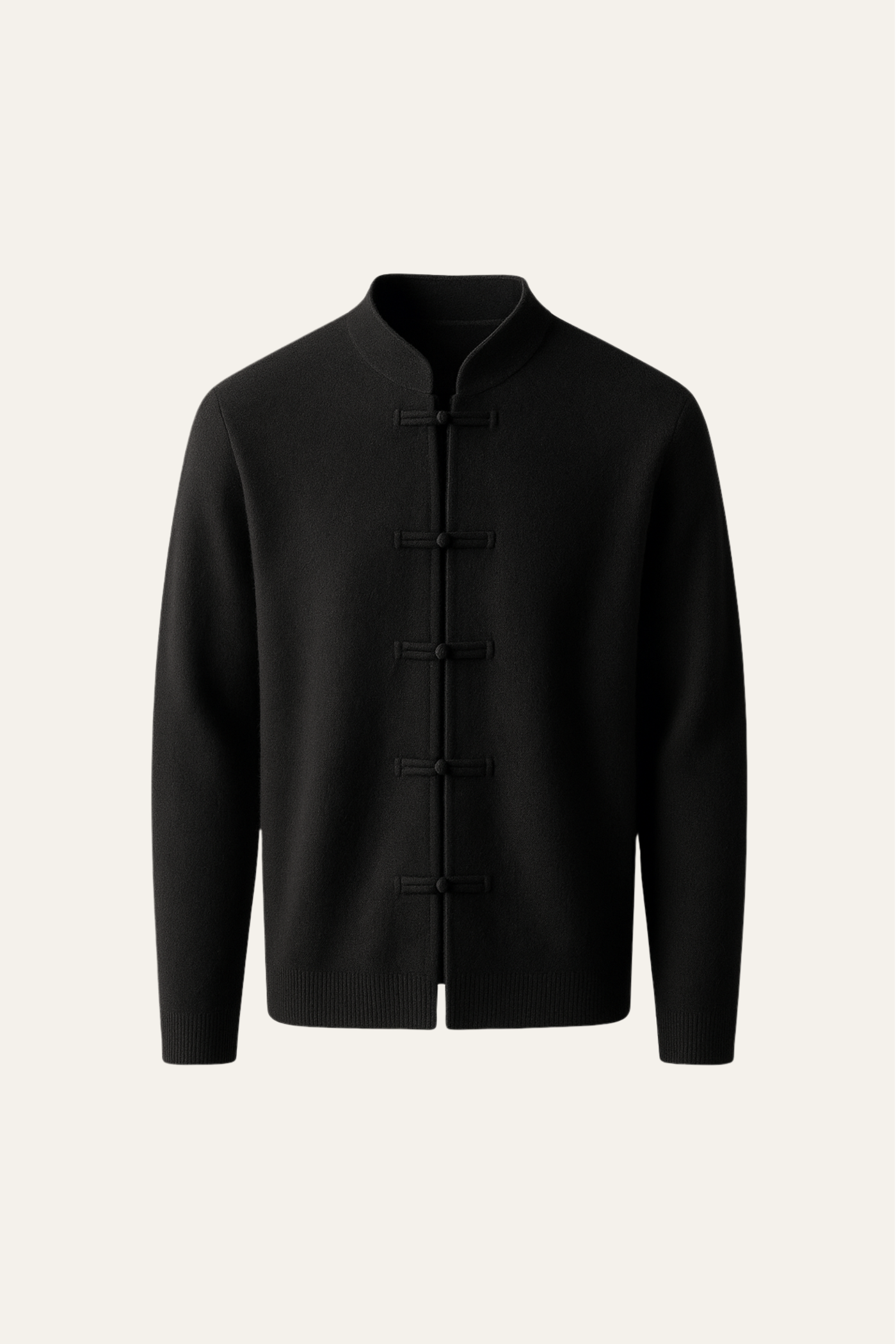 Lunaro Mandarin Wool Black