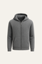 Tavole Hooded Zip Dark Grey