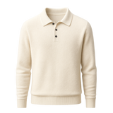 Alessandro Merino Polo Knit Beige