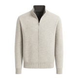 Marciello Reversible Cashmere Zip Knit Grey & Dark Grey