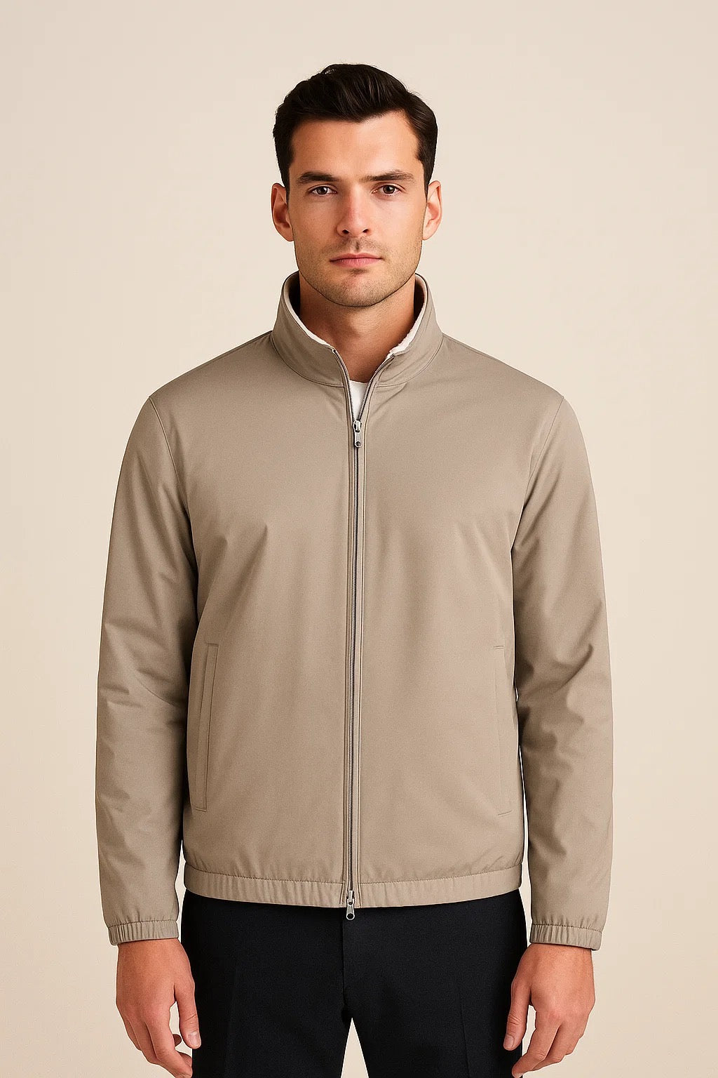 Reverso Bomber Jacket Taupe
