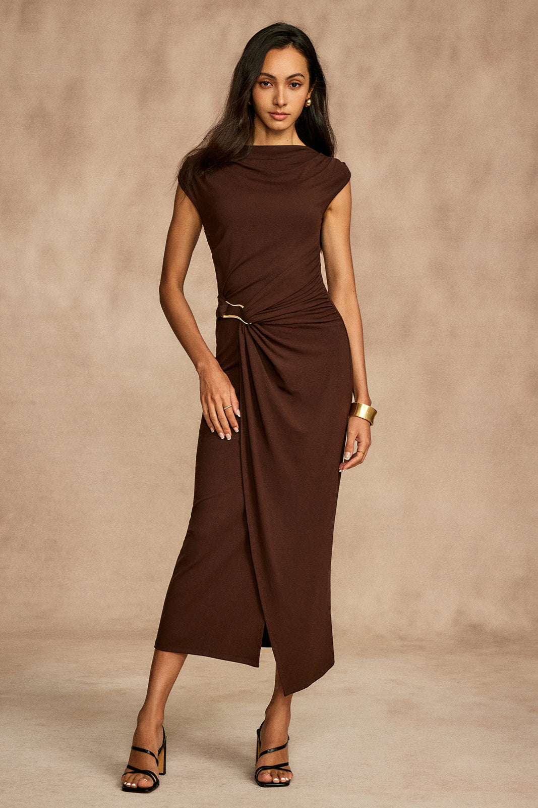 Draped Maxi Dress