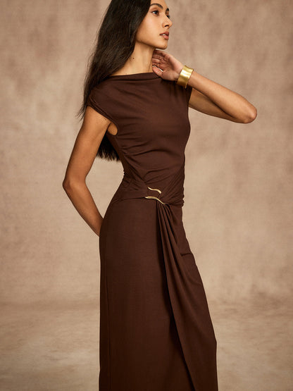Draped Maxi Dress
