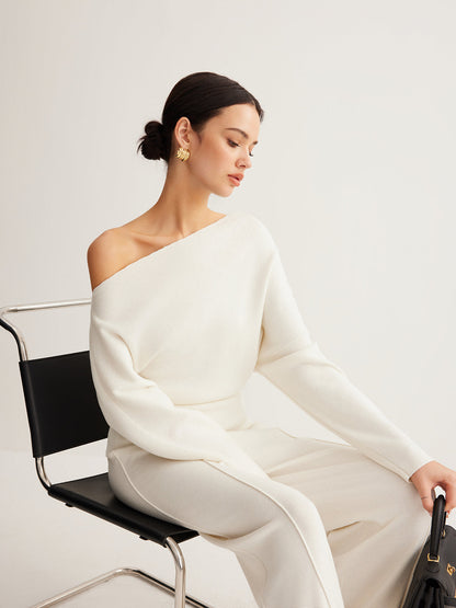 Sculpted Off-Shoulder Knit