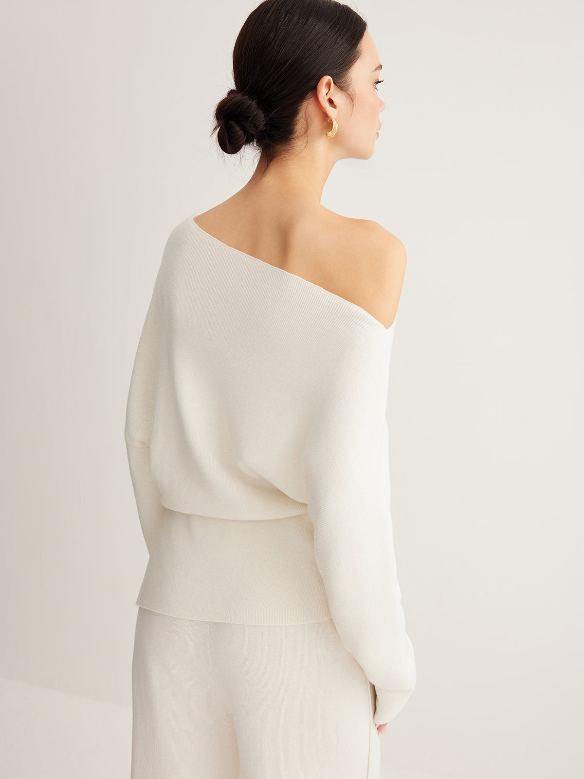 Sculpted Off-Shoulder Knit