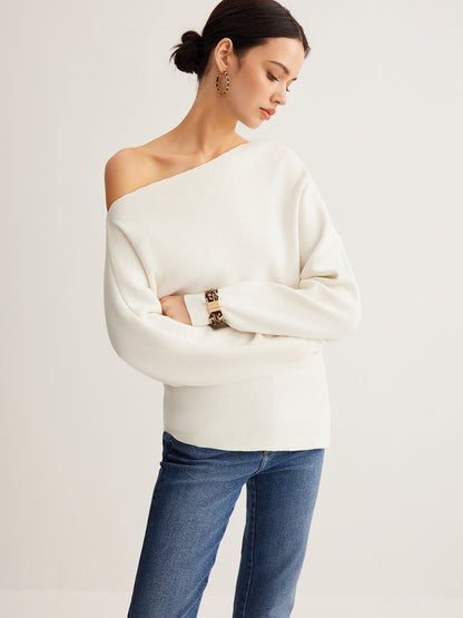 Sculpted Off-Shoulder Knit
