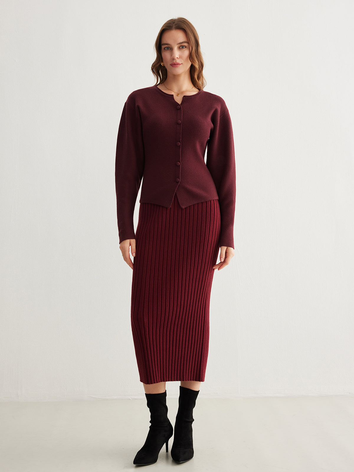 Tailored Knit Cardigan