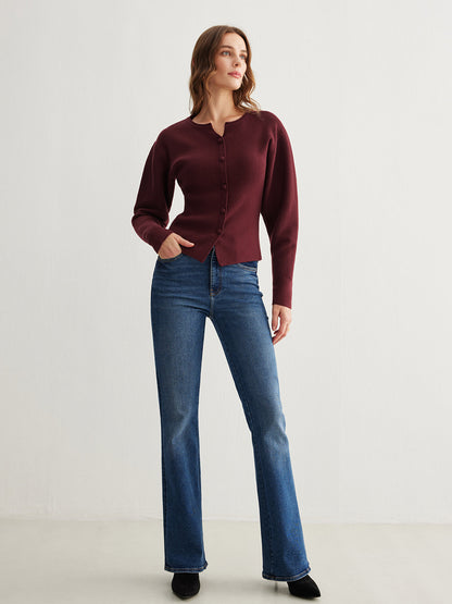 Tailored Knit Cardigan