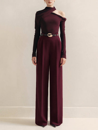 Luxury Wide-Leg Trousers
