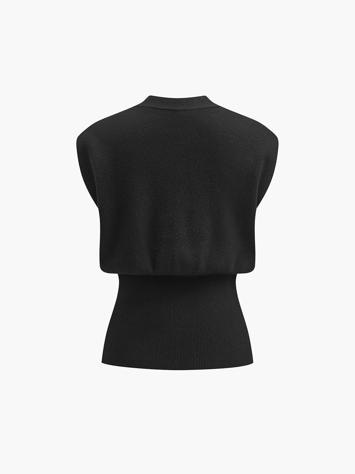 Gilet pull-over à col en V boutonné
