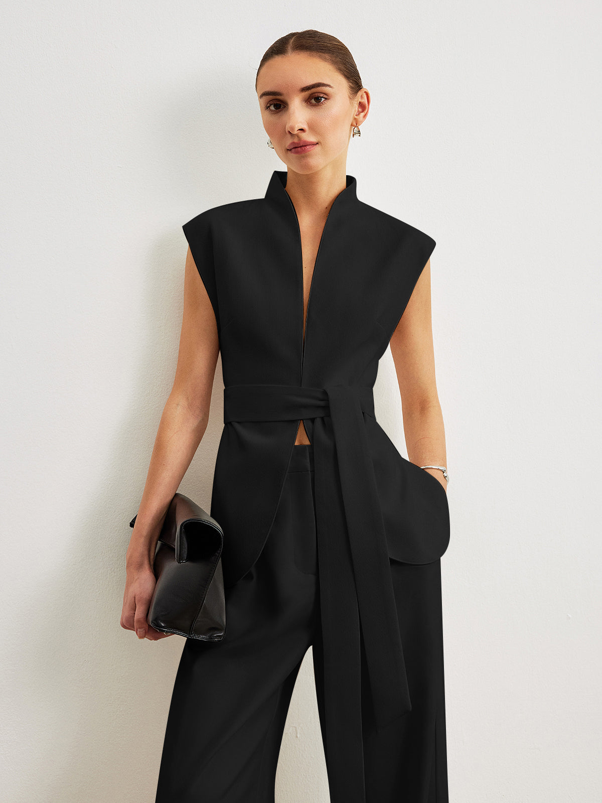 Sculpted Peplum Waistcoat