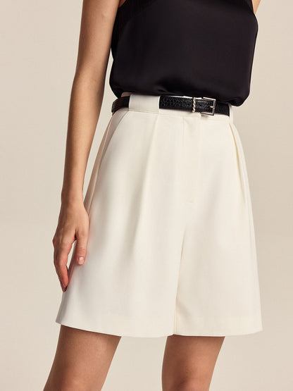 Refined Pleated Shorts