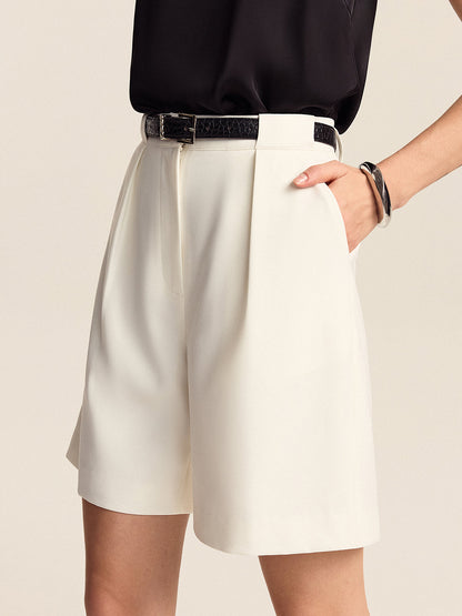 Refined Pleated Shorts
