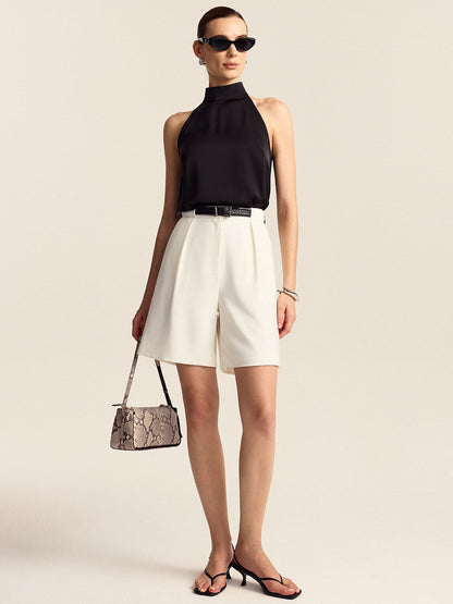 Refined Pleated Shorts