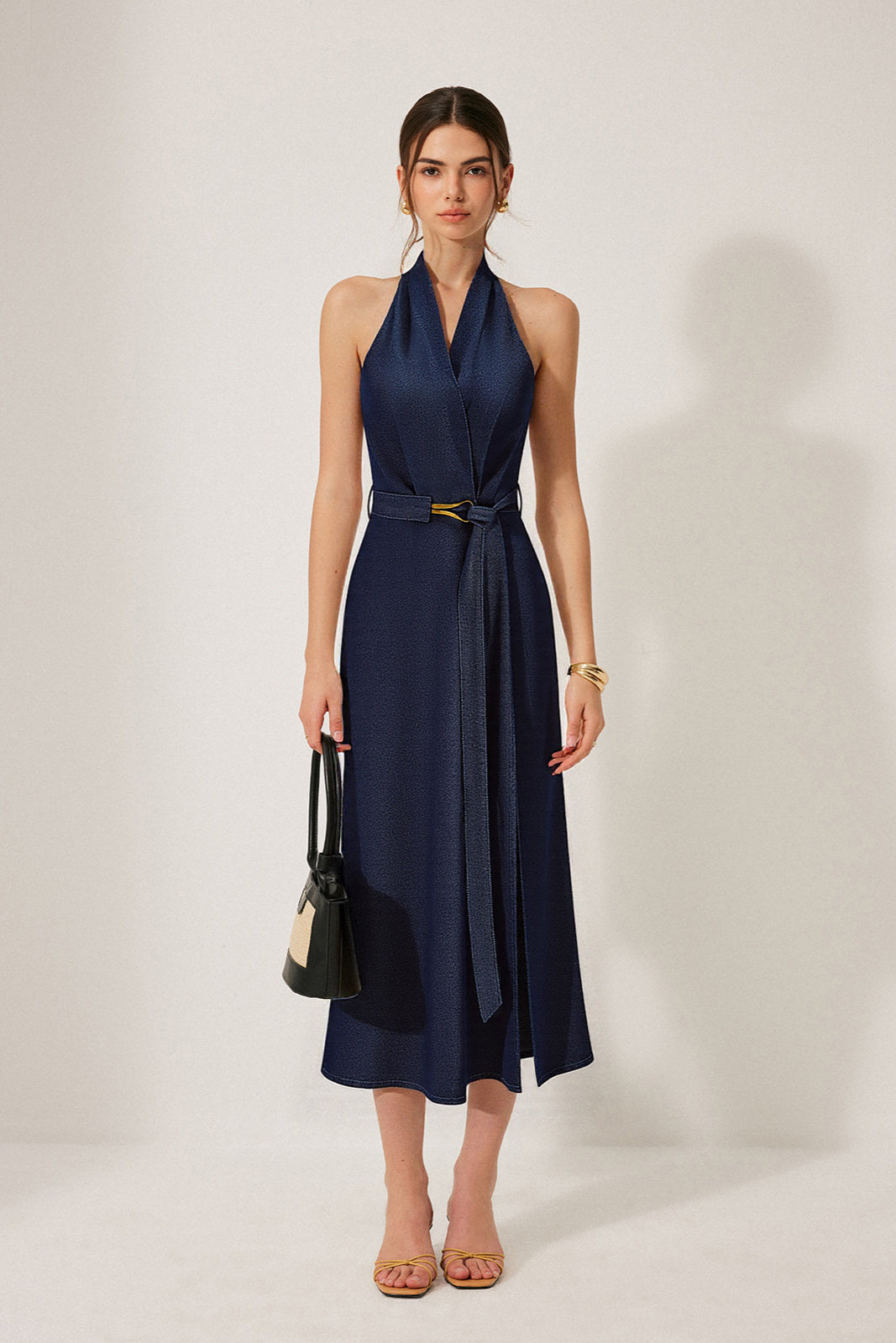 Tailored Halterneck Dress