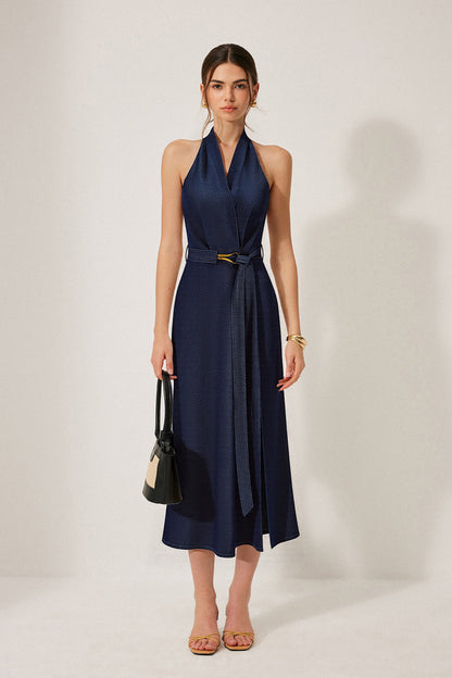 Tailored Halterneck Dress