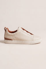 Leomar V2 Leather Slip-On Off-White Tan