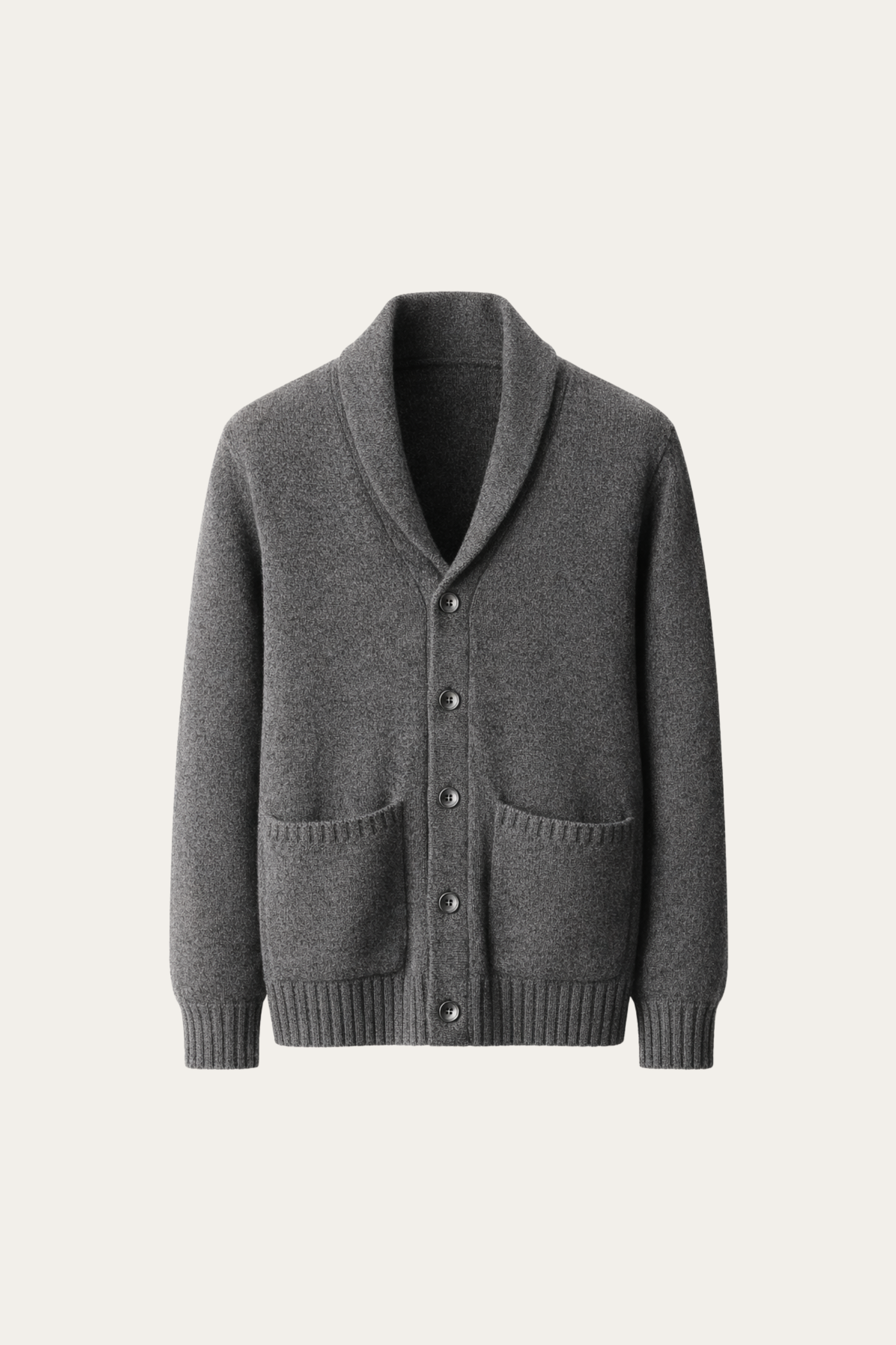 Sebastiano Shawl Cardigan Dark Grey
