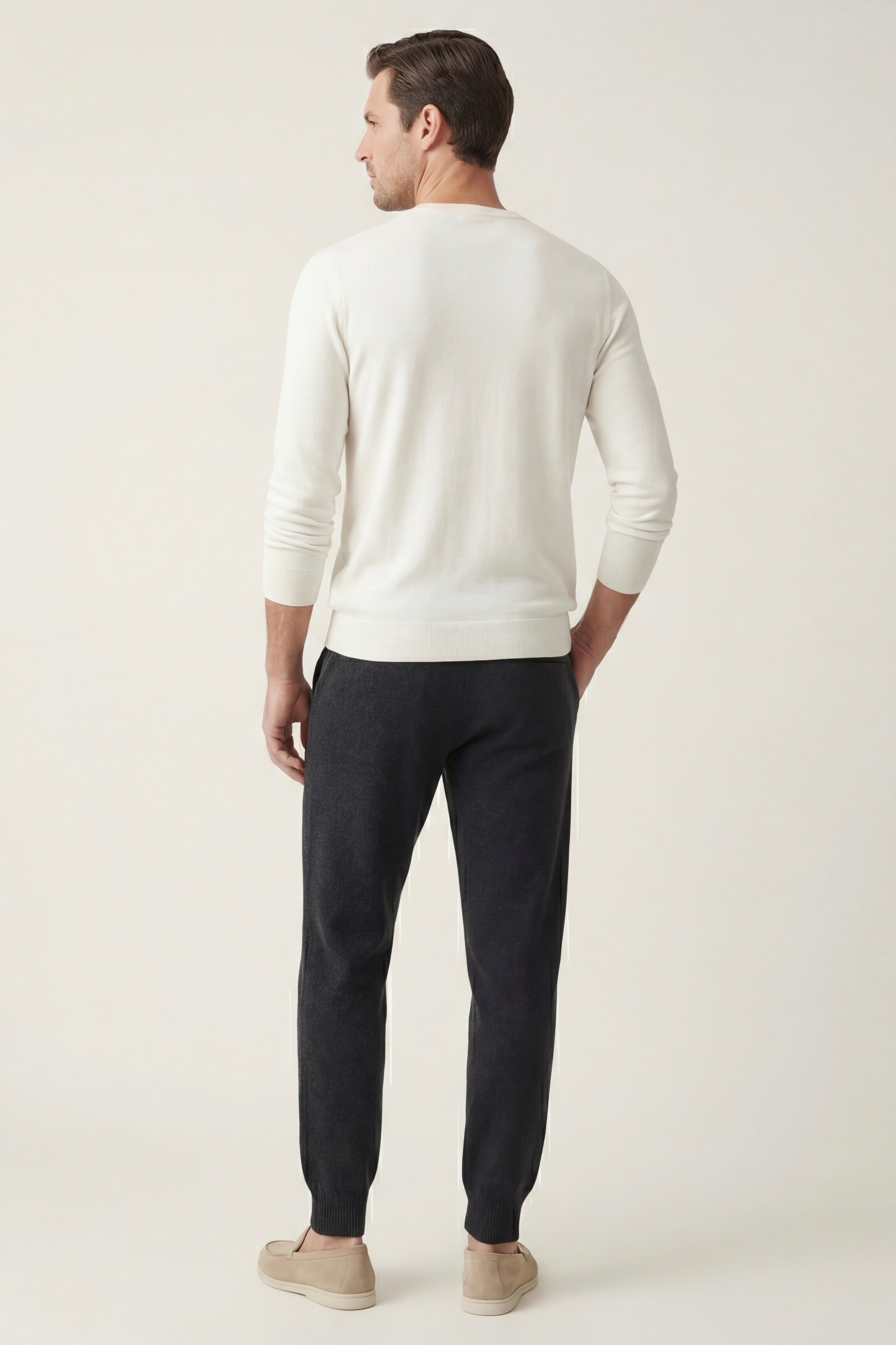 Sartore Cashmere Trousers Dark Grey