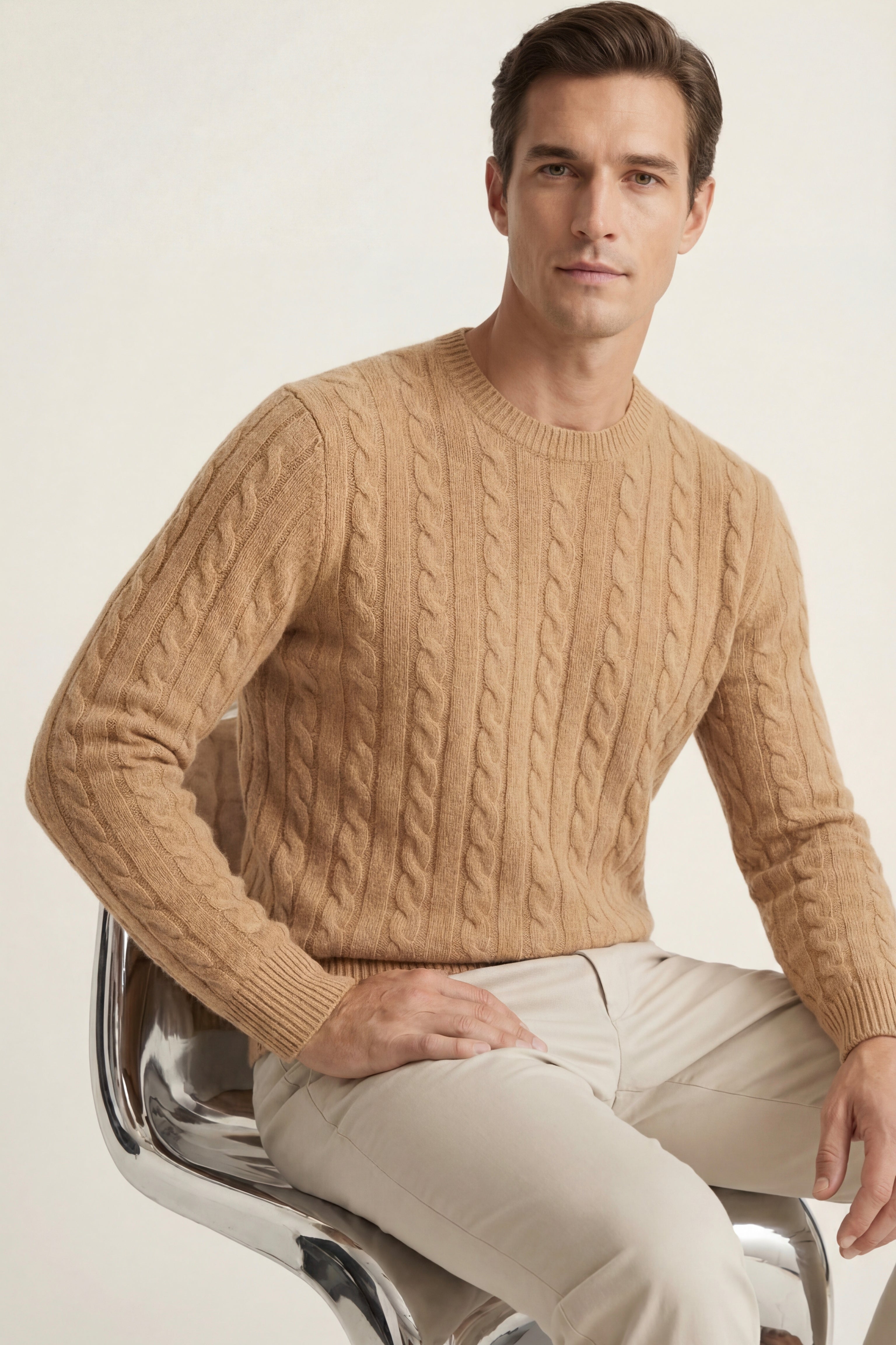 Soreno Cashmere Knit Camel