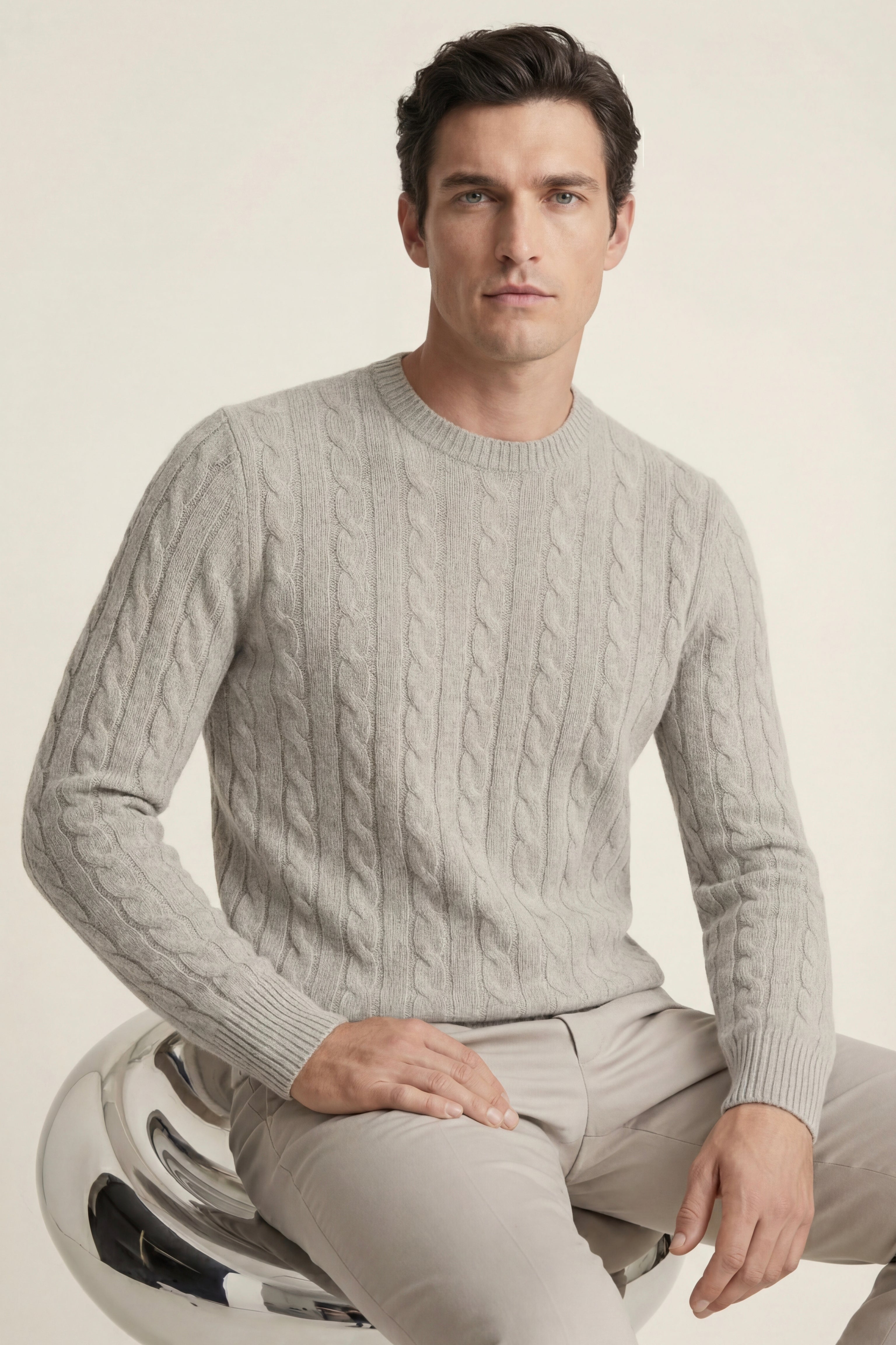 Soreno Cashmere Knit Grey
