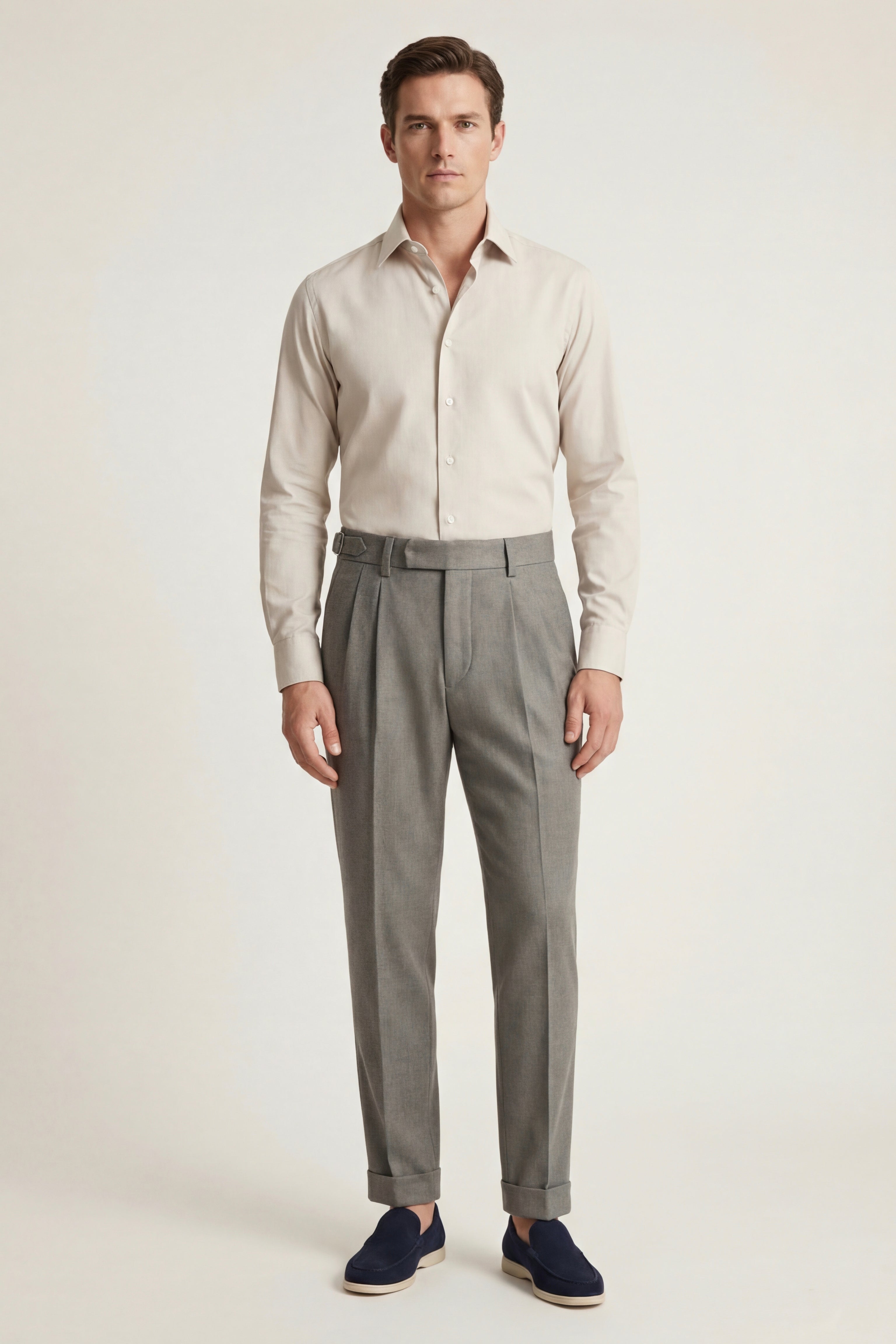 Lorano Merino Pantalon Grey