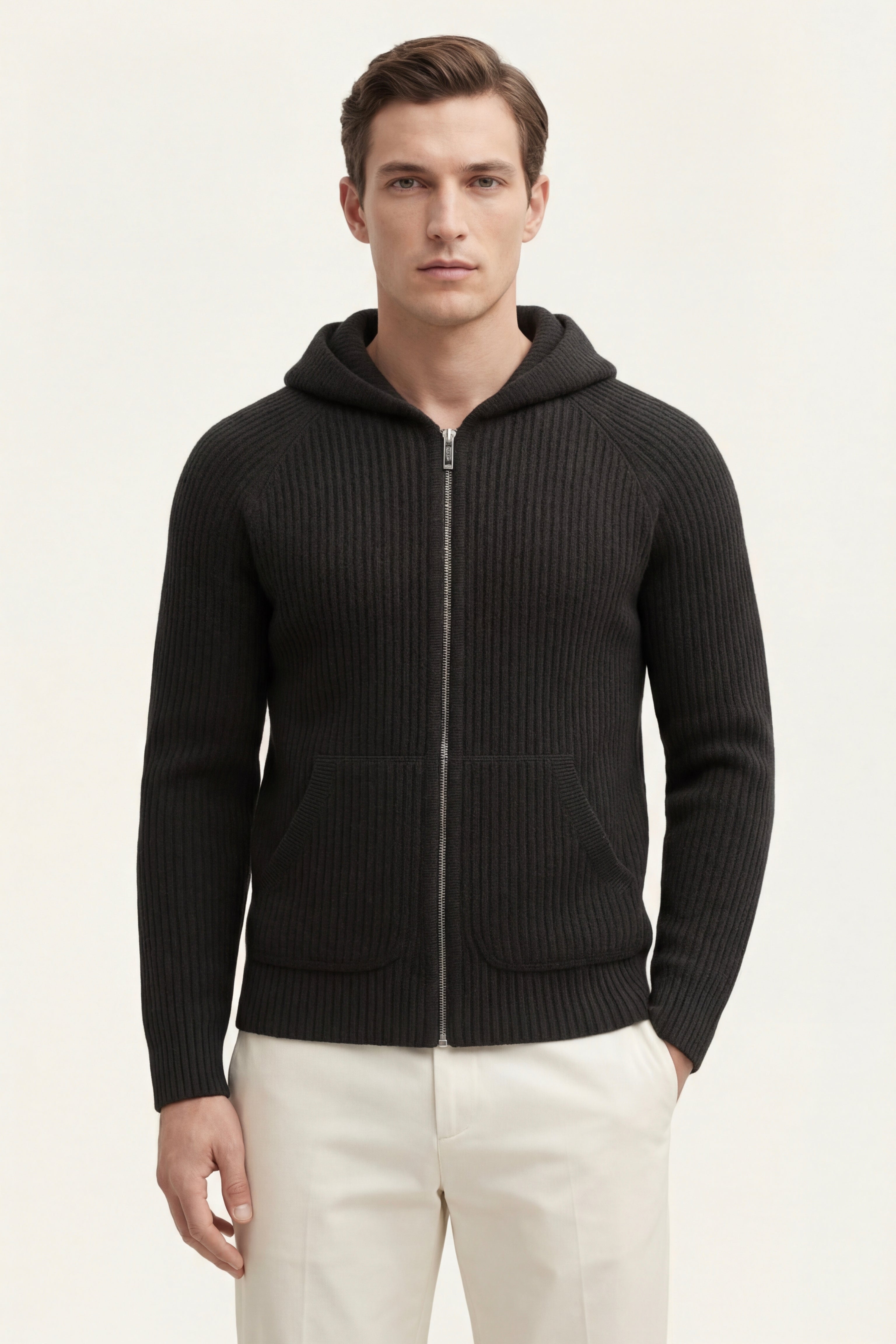 Sorrento Hooded Knit Black