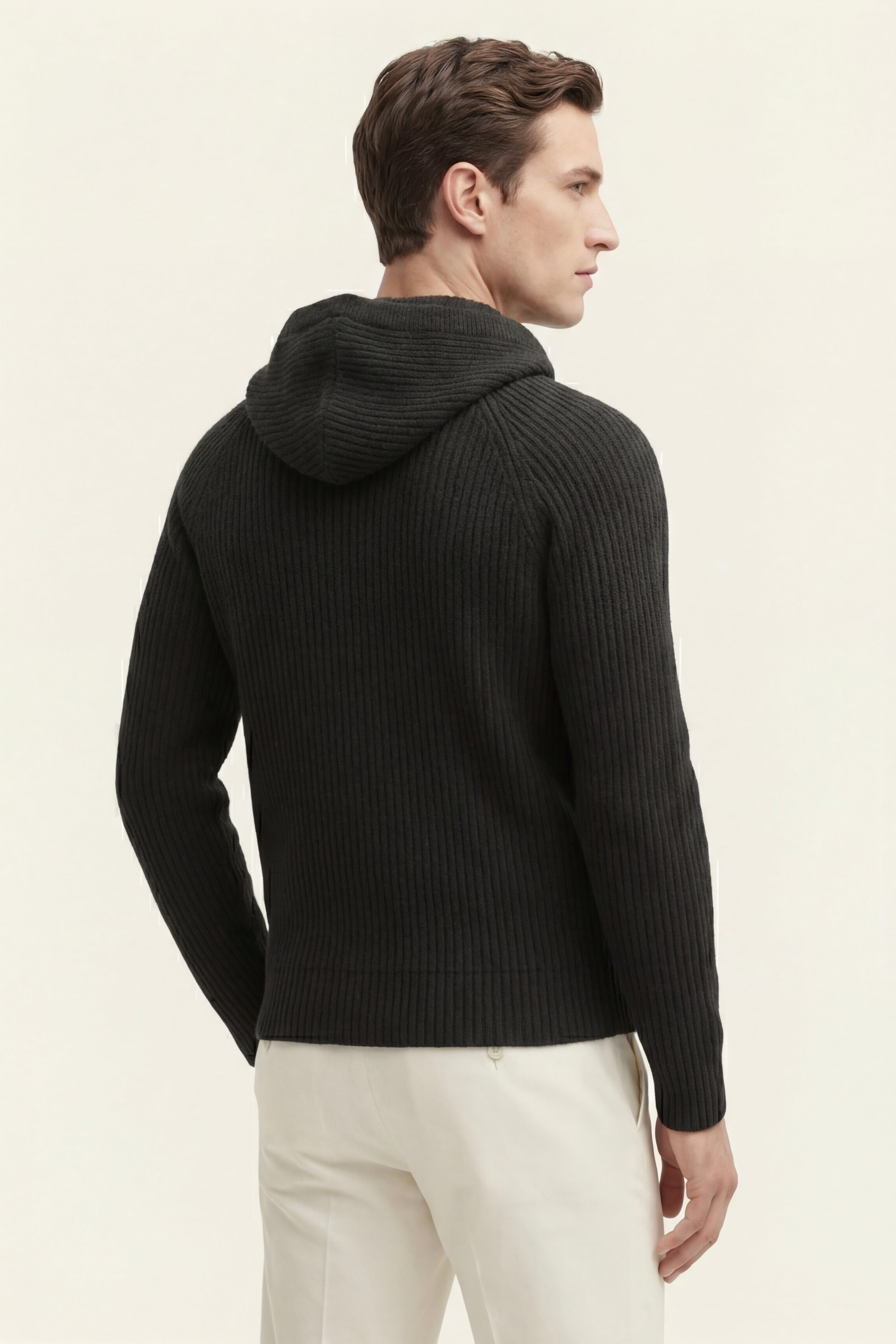 Sorrento Hooded Knit Black