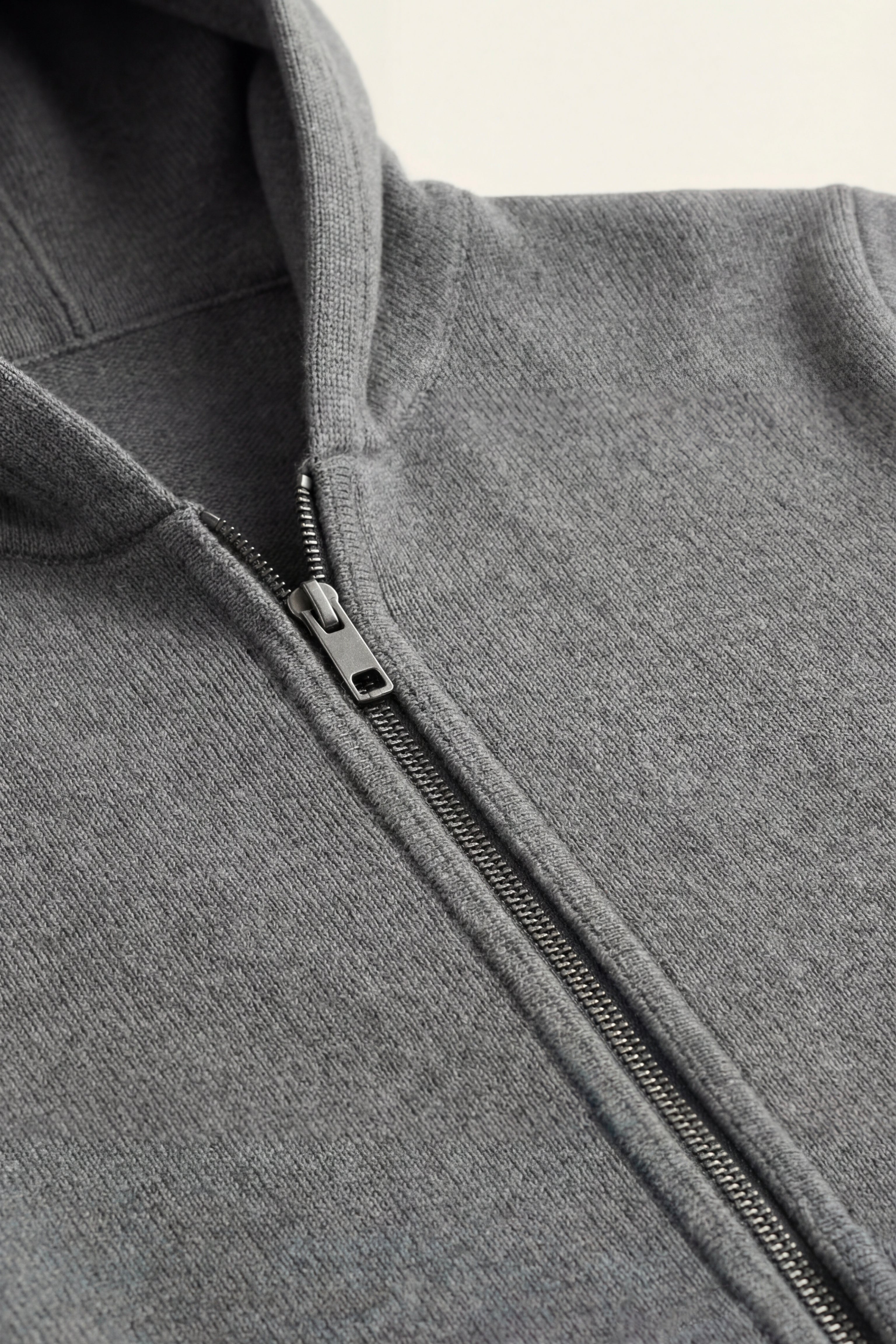 Tavole Hooded Zip Dark Grey