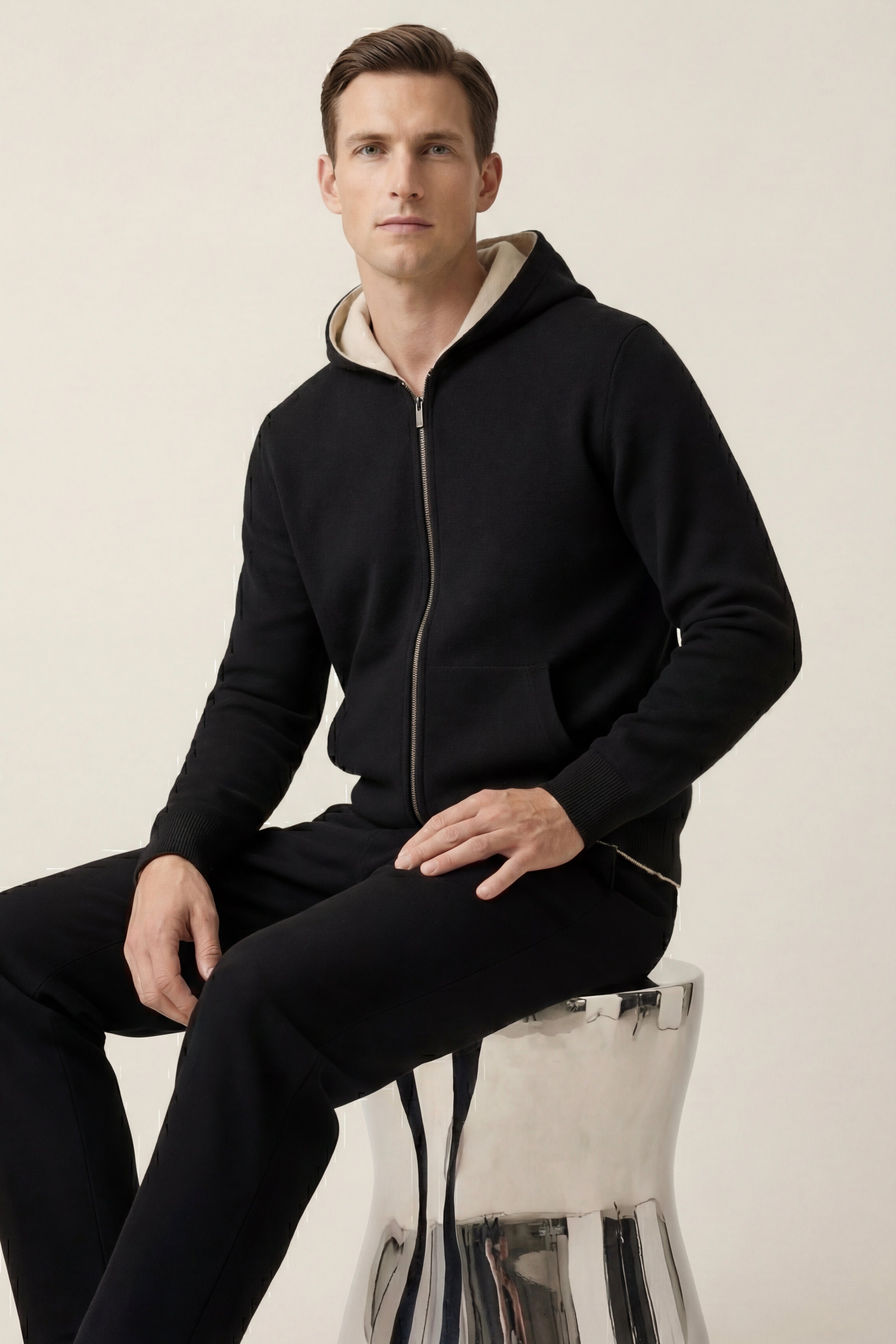 Novaro Hooded Zip Knit