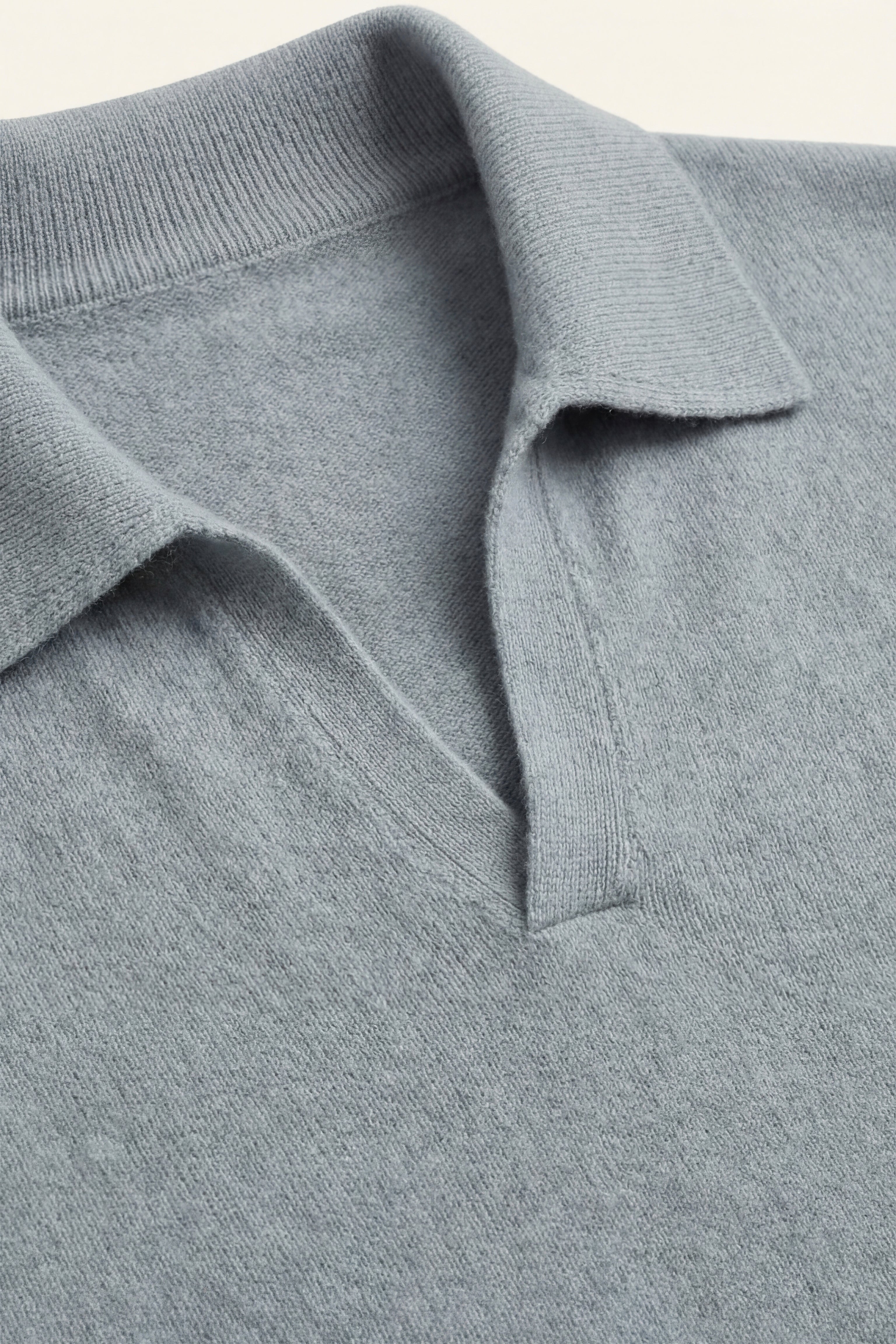 Marencio Cashmere Polo Knit Light Blue
