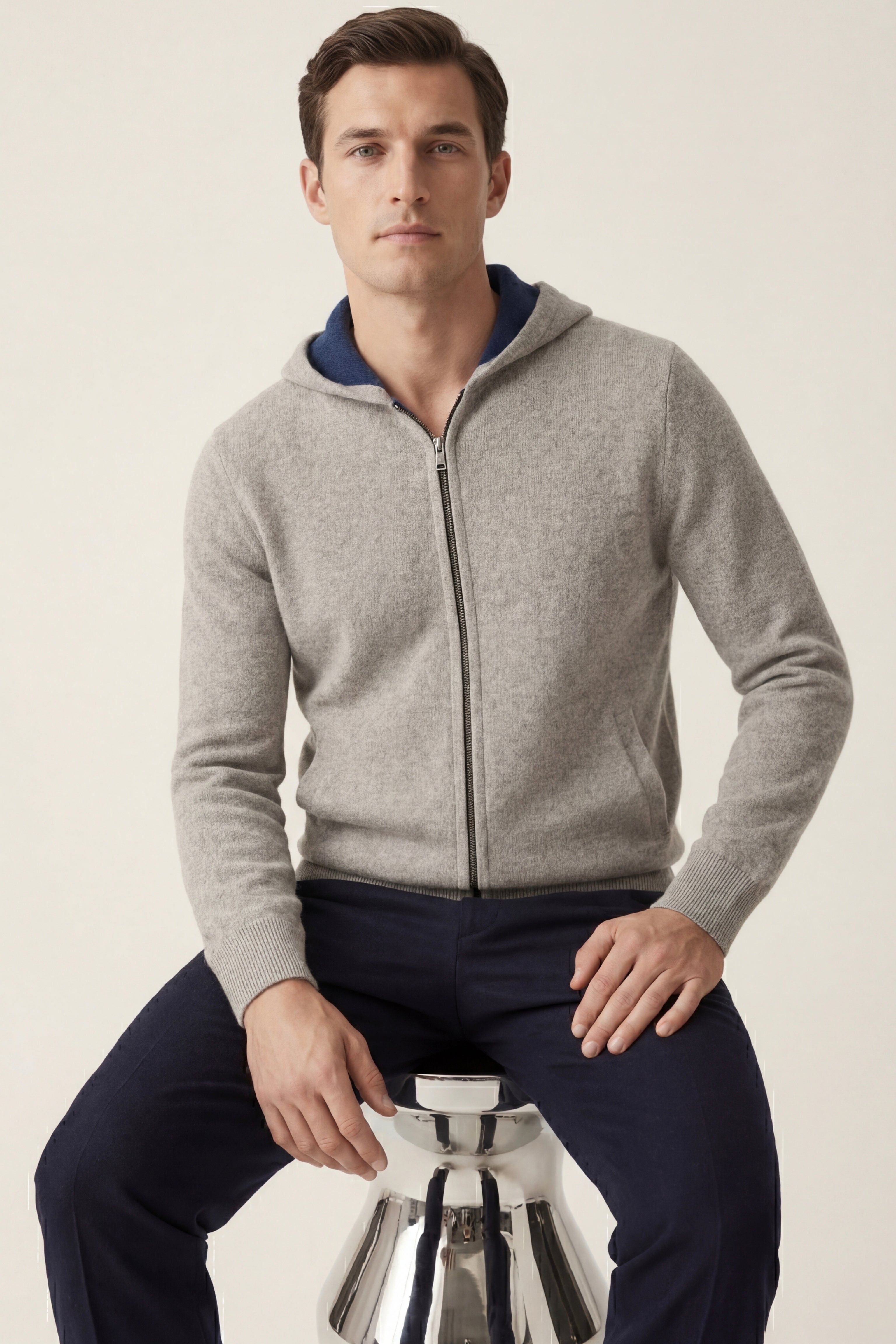 Novaro Hooded Zip Knit