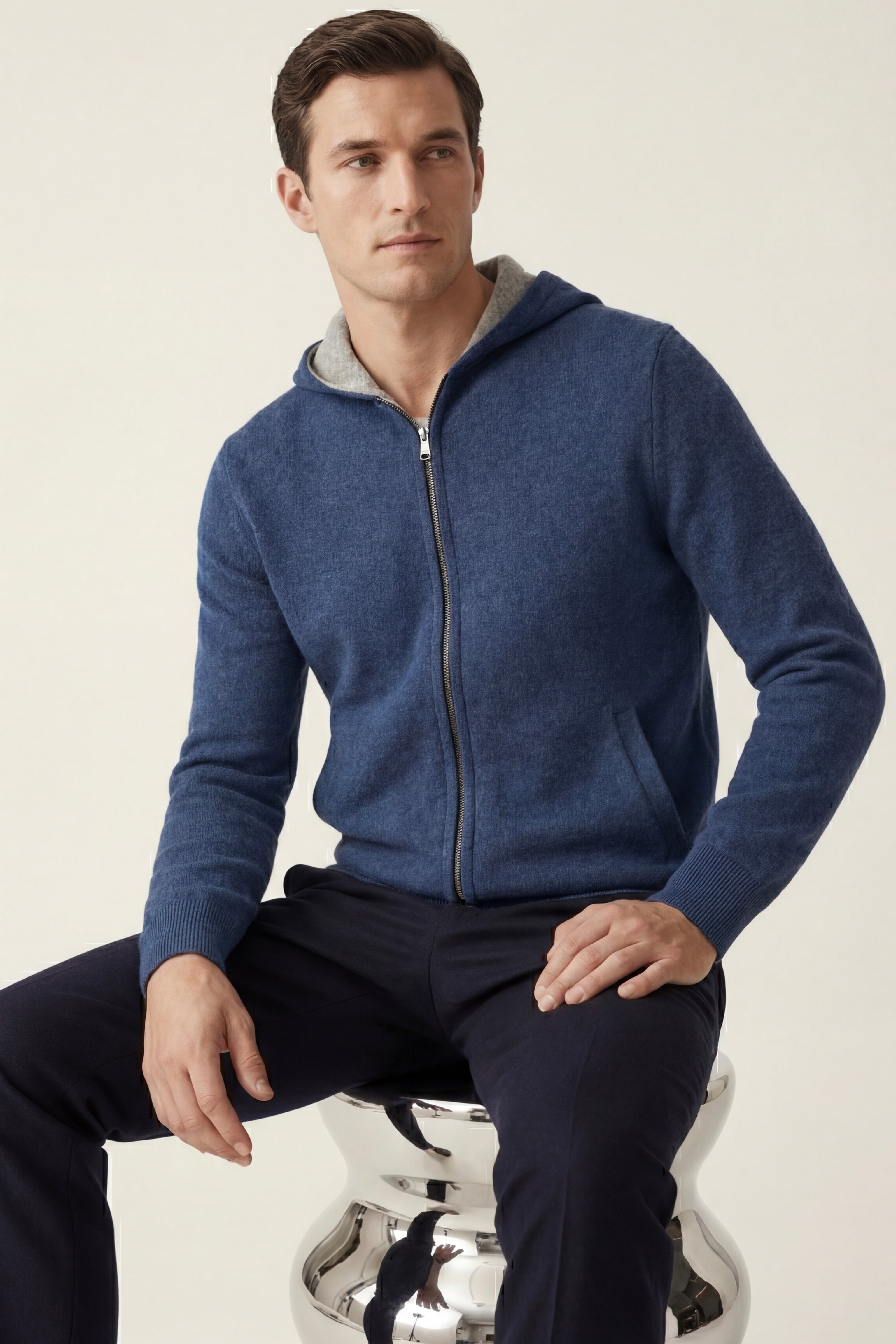 Novaro Hooded Zip Knit